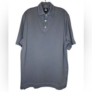 FootJoy men’s golf polo - gray with white stitching - size Large - Temple Hills